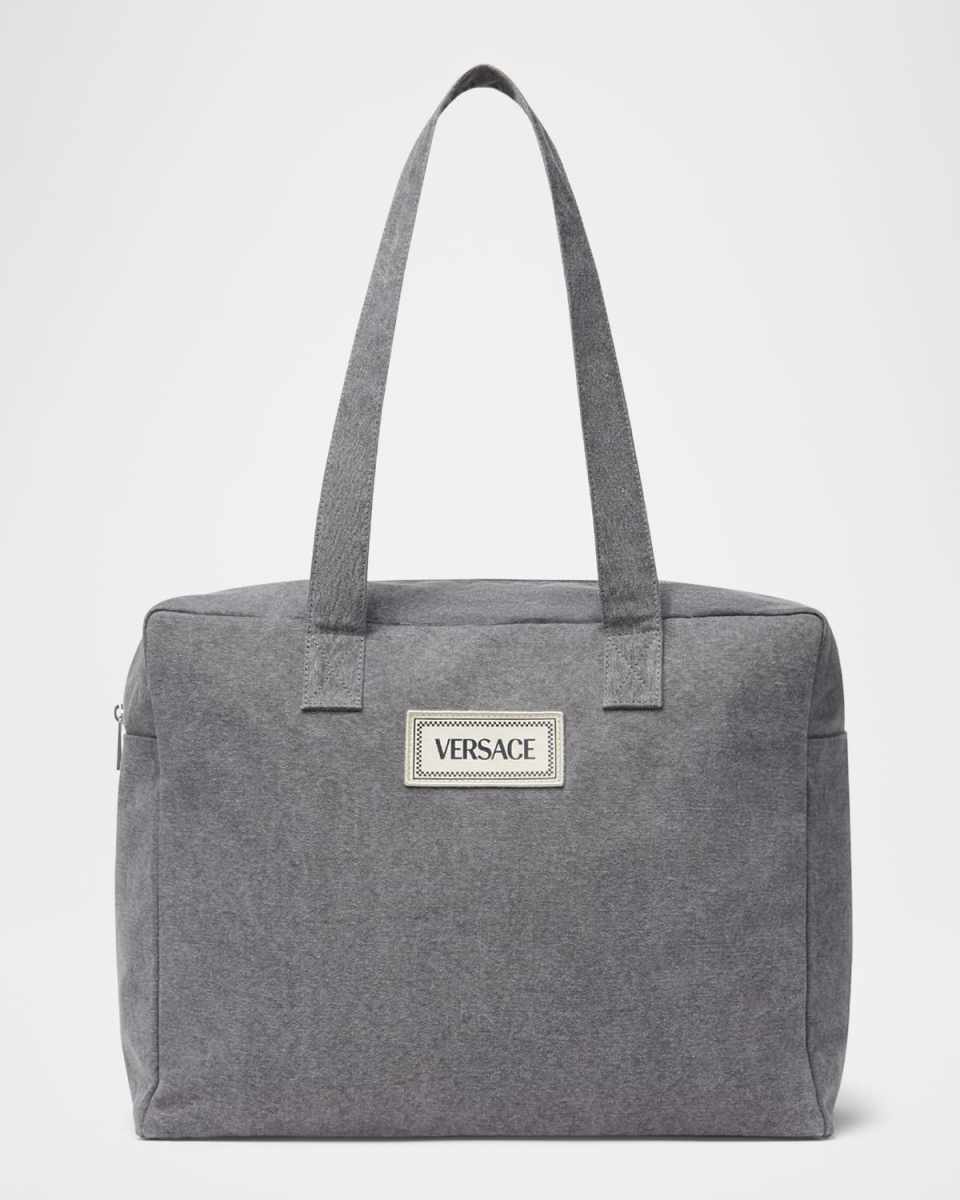 Vintage Logo-Patch Diaper Bag